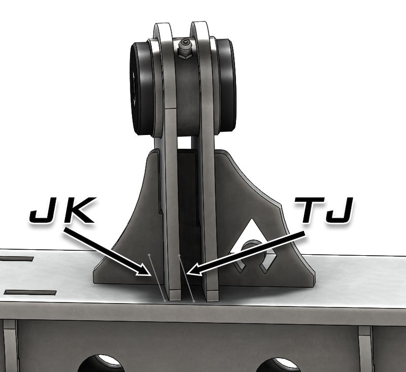 Artec Industries Axle Brackets Jeep TJ Weld On UCA Brackets For Low Pro Front Truss Daystar Bushings 7/16 Inch Bolt Size Artec Industries - Artec Industries - BR1122