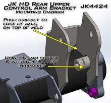 Load image into Gallery viewer, Artec Industries Axle Brackets Rear JK HD Rear Axle UCA Brackets Pair Artec Industries - Artec Industries - JK4424