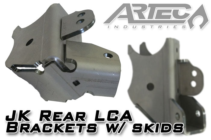 Artec Industries Track Bar Bracket JK Rear LCA Brackets W/Skids Artec Industries - Artec Industries - JK4427