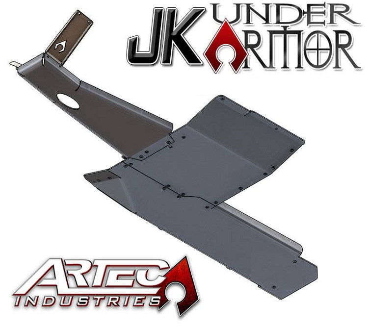 Artec Industries Transfer Skid Plate Armor JK Under Armor 2 Door Bellypan Kit 12-16 Wrangler JK Artec Industries - Artec Industries - JK1020