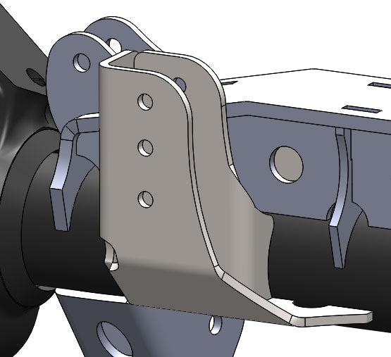 Artec Industries Track Bar Bracket Raised Trackbar Bracket for 3.5 Inch Diameter Front Axle Artec Industries - Artec Industries - BR1139