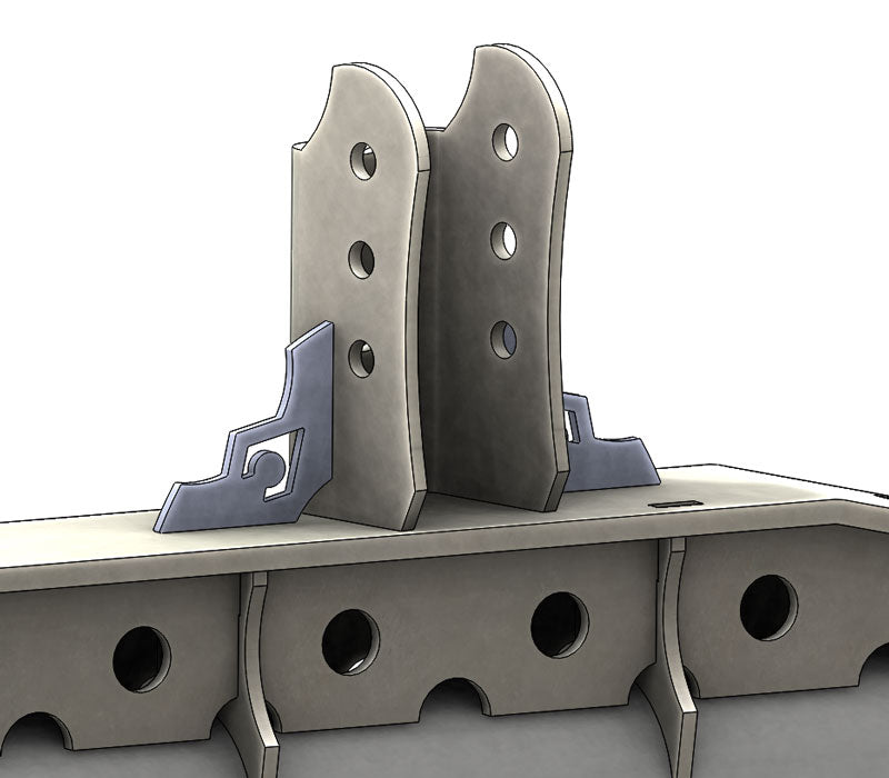 Artec Industries Axle Brackets Tall Adjustable Truss Upper Link Mount 2.63 Inch Artec Industries - Artec Industries - BR1070