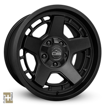 Load image into Gallery viewer, Overland Sector Atlas 17x9 -12 5x114.3/5x127mm 71.5mm Satin Black