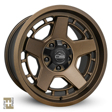 Load image into Gallery viewer, Overland Sector Atlas 17x9 +0 5x139.7/5x150mm 110.1mm Satin Textured Bronze