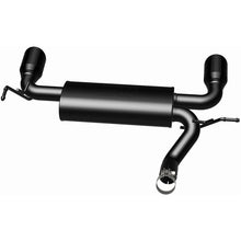 Load image into Gallery viewer, MagnaFlow 07-17 Jeep Wrangler JK 3.8/3.6L Dual Split Rear Exit Black Axle-Back Exhaust