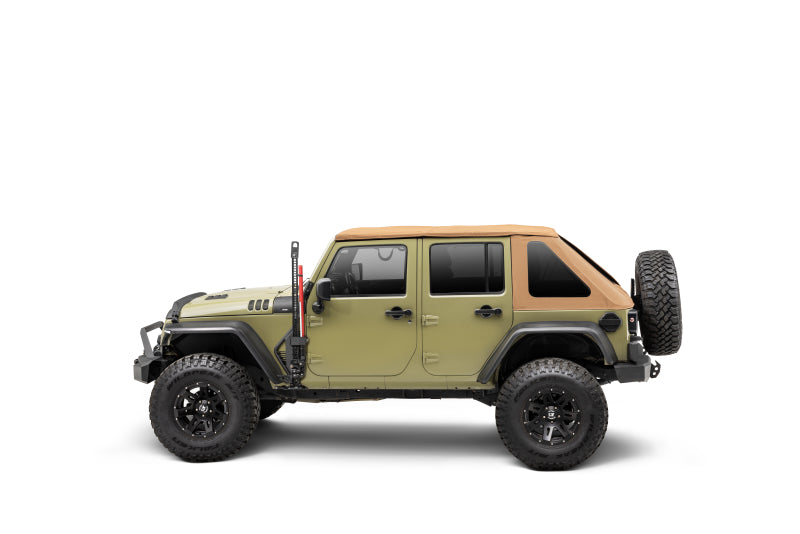 Go Rhino 07-18 Jeep Wrangler JK/JKU Front Fender Jack Mount for Hi-Lift Jack - Tex. Blk