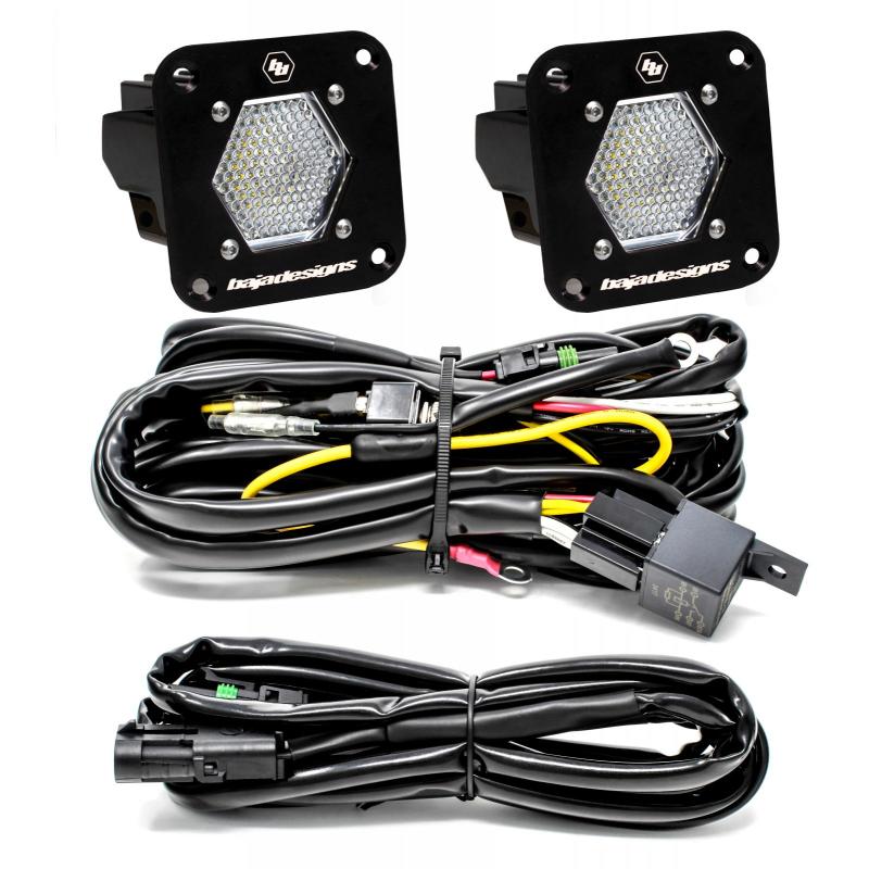 Baja Designs Light Bars & Cubes Baja Designs S1 Work/Scene LED Light Backup Kit w/ Mounting Bracket Pair