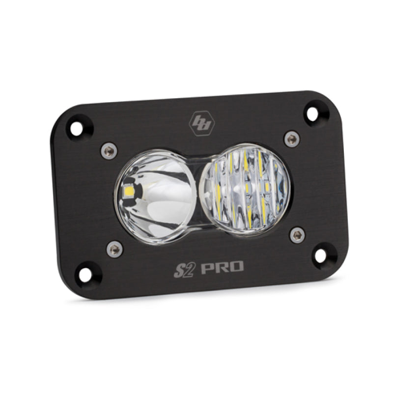 Baja Designs Light Bars & Cubes Baja Designs S2 Pro Flush Mount Driving Combo Pattern LED Work Light - Clear