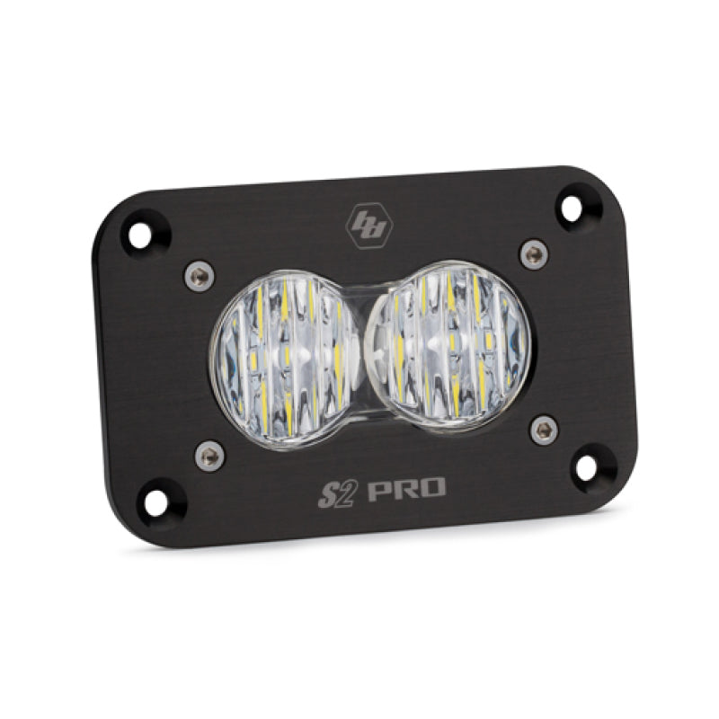Baja Designs Light Bars & Cubes Baja Designs S2 Pro Flush Mount Wide Cornering Pattern LED Work Light - Clear