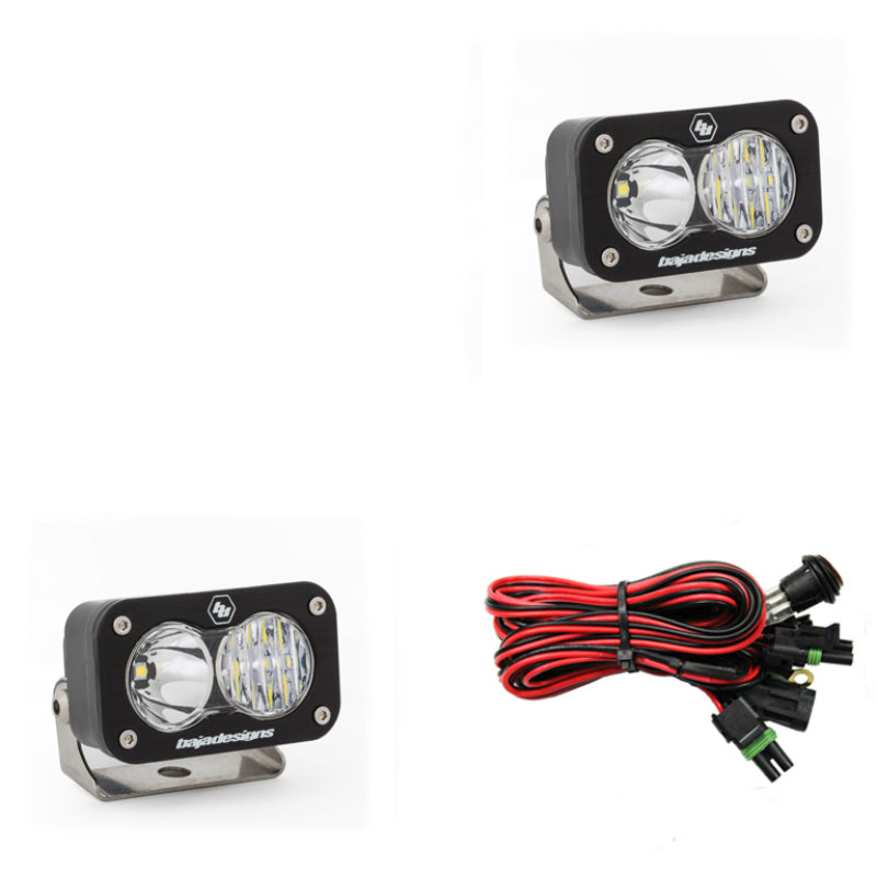 Baja Designs Light Bars & Cubes Baja Designs S2 Sport Driving Combo Pattern Pair LED Work Light - Clear