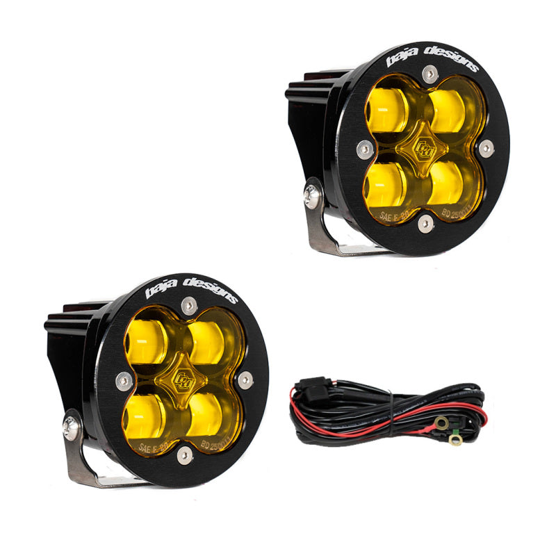 Baja Designs Fog Lights Baja Designs Squadron R SAE LED Spot Light - Amber - Pair