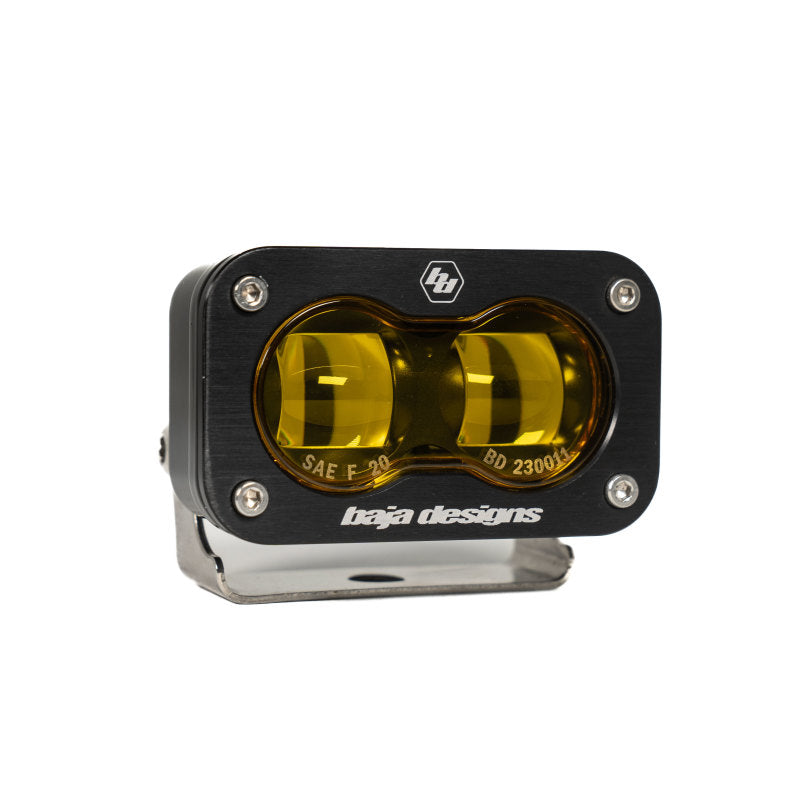 Baja Designs Light Bars & Cubes Baja Designs Universal S2 SAE Spot LED (Pair) - Amber