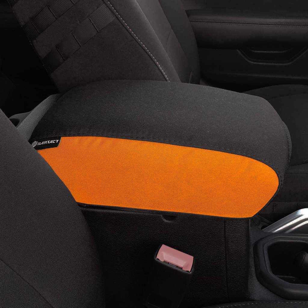 Bartact Console Cover 2019 and Up JT Gladiator Padded Center Console Cover Orange/Black Bartact - Bartact - JTIA2019CCNB