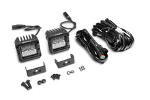 Load image into Gallery viewer, Go Rhino Xplor Bright Series Cube LED Flood Light Kit (Surface/Threaded Stud Mount) 3x3 - Blk (Pair)