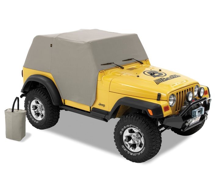 Bestop Car Cover All Weather Trail Cover - '97-06 Wrangler TJ Exc. Unlimited (Charcoal / Gray) - 81037-09
