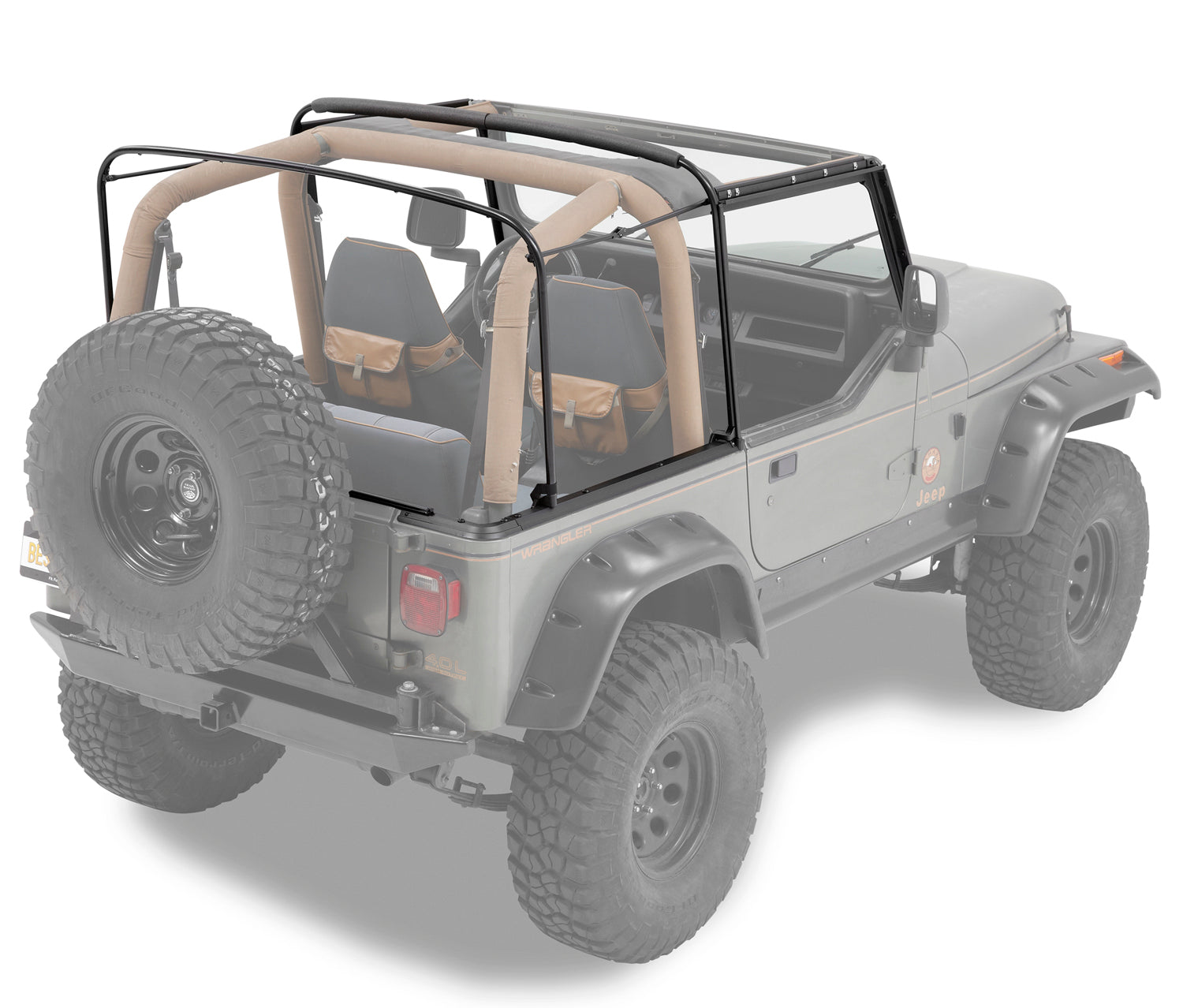 Bestop Soft Top Hardware Kit Bow & Frame Hardware Kit - '88-95 Wrangler YJ (Factory Style Replacement) - 55004-01 - Bestop