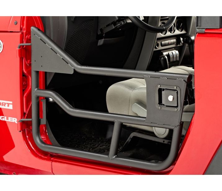 Bestop Door Element Doors - '07-18 Wrangler JK (Front Doors; Matte Black) - 51826-01 - Bestop