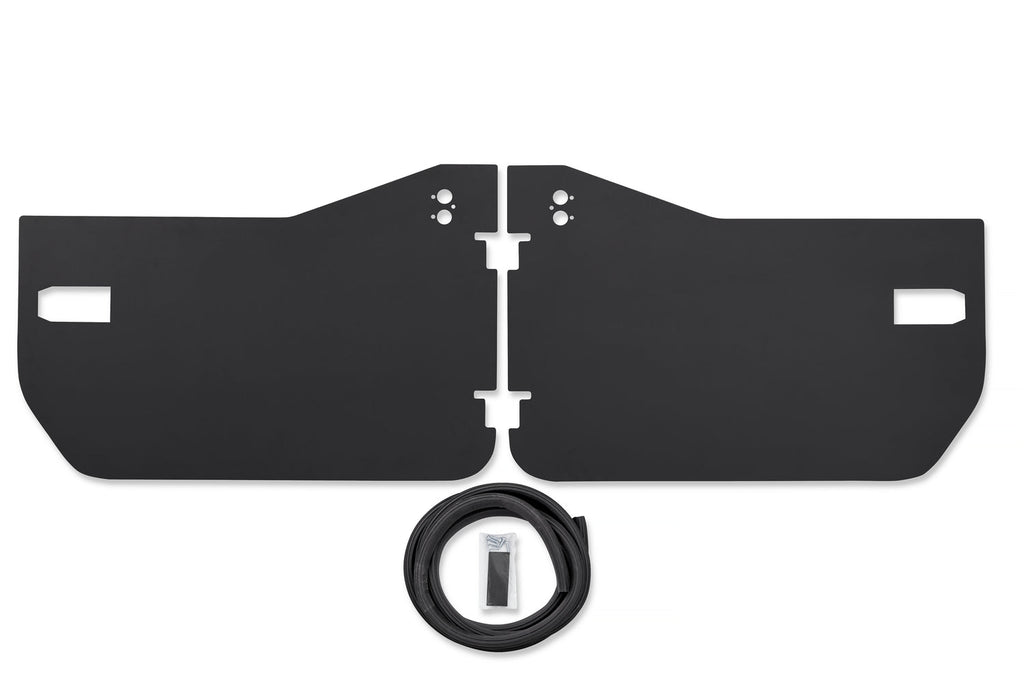 Bestop Door Outer Panel Element Panels - '20-22 Gladiator / '18-22 Wrangler JL (Front Doors; Black) - 51744-01 - Bestop