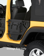 Load image into Gallery viewer, Bestop Door Storage Bag Element Storage Panels - &#39;07-18 Wrangler JK 4-Door (Rear Doors; Black Diamond) - 51814-35 - Bestop