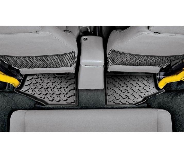 Bestop Floor Mat Set Floor Mats - '97-06 Wrangler TJ; Rear (Black) - 51510-01 - Bestop