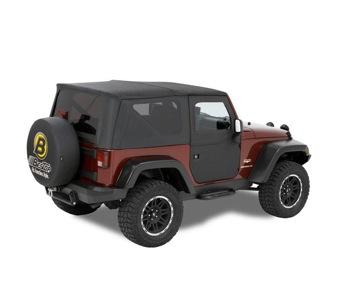 Bestop Door Full Fabric Doors - '07-18 Wrangler JK; (Front Doors; Black Twill) - 51798-17 - Bestop