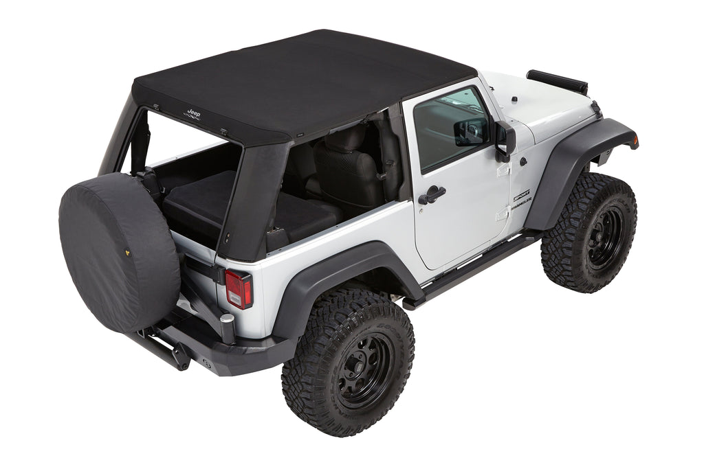 Bestop Soft Top JEEP(R) Trektop Pro - '07-18 Wrangler JK 2-Door (Black Twill) - 54462-17