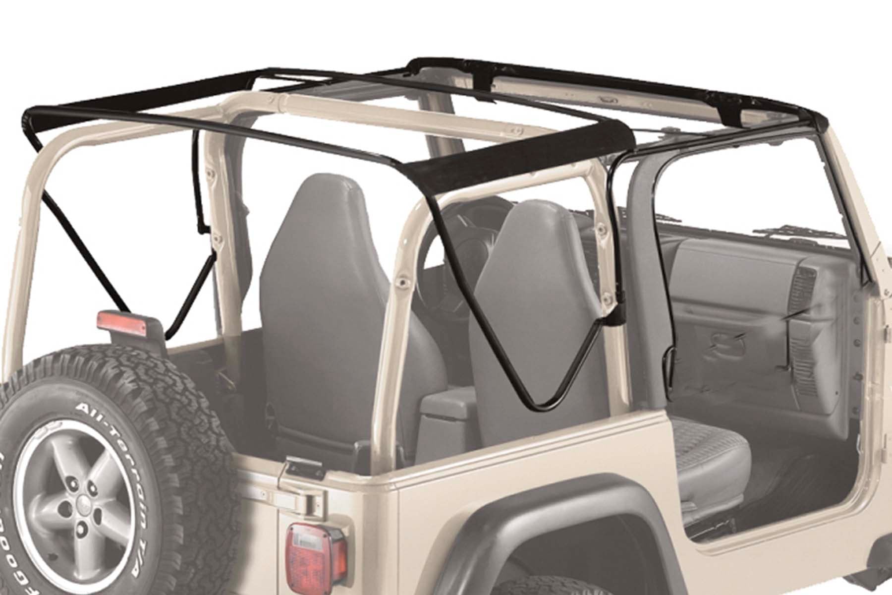 Bestop Soft Top Hardware Kit OE Style Replacement Bow & Frame Hardware Kit - 55002-01