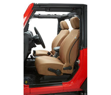 Load image into Gallery viewer, Bestop Seat Cushion Cover Set Seat Covers - 13-18 Wrangler JK; Front (Tan) - 29283-04