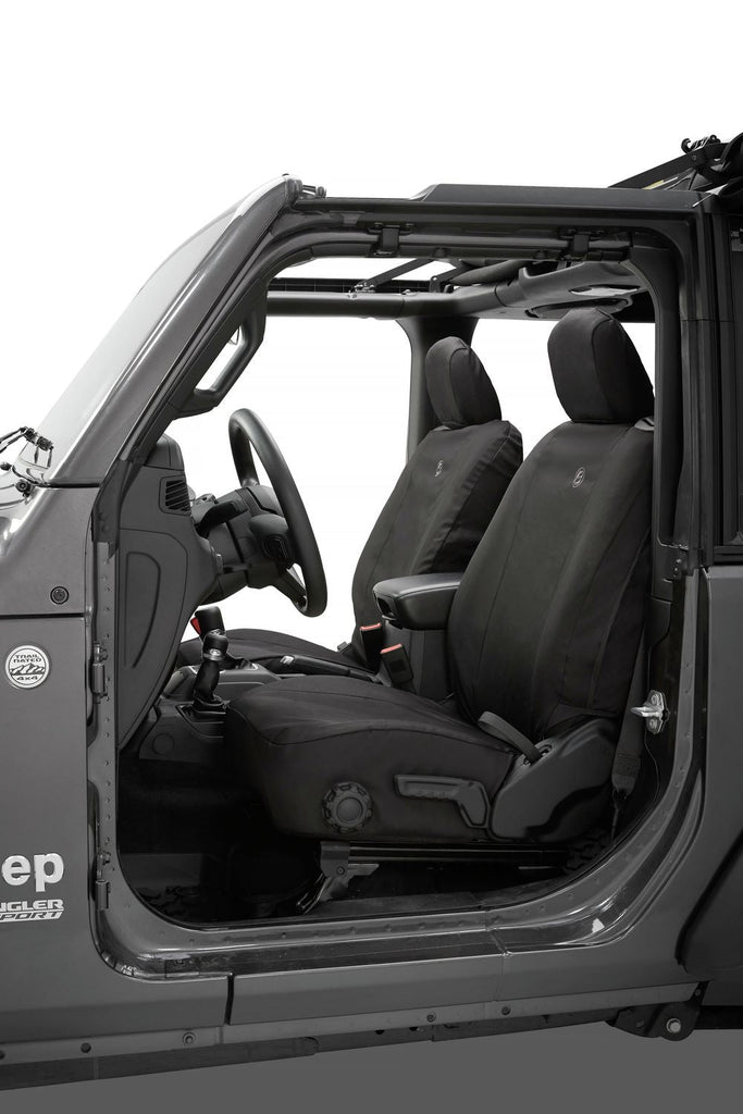 Bestop Seat Cushion Cover Set Seat Covers - 18-22 Wrangler JL 2-Door; Front (Black Diamond) - 29293-35 - Bestop