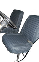 Load image into Gallery viewer, Bestop Seat Cushion Cover Set Seat Covers - 65-79 CJ5 / 76-80 CJ7; Front (Black Denim) - 29225-15