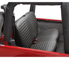 Load image into Gallery viewer, Bestop Seat Cushion Cover Set Seat Covers - 97-02 Wrangler TJ; Rear (Black Denim) - 29221-15 - Bestop