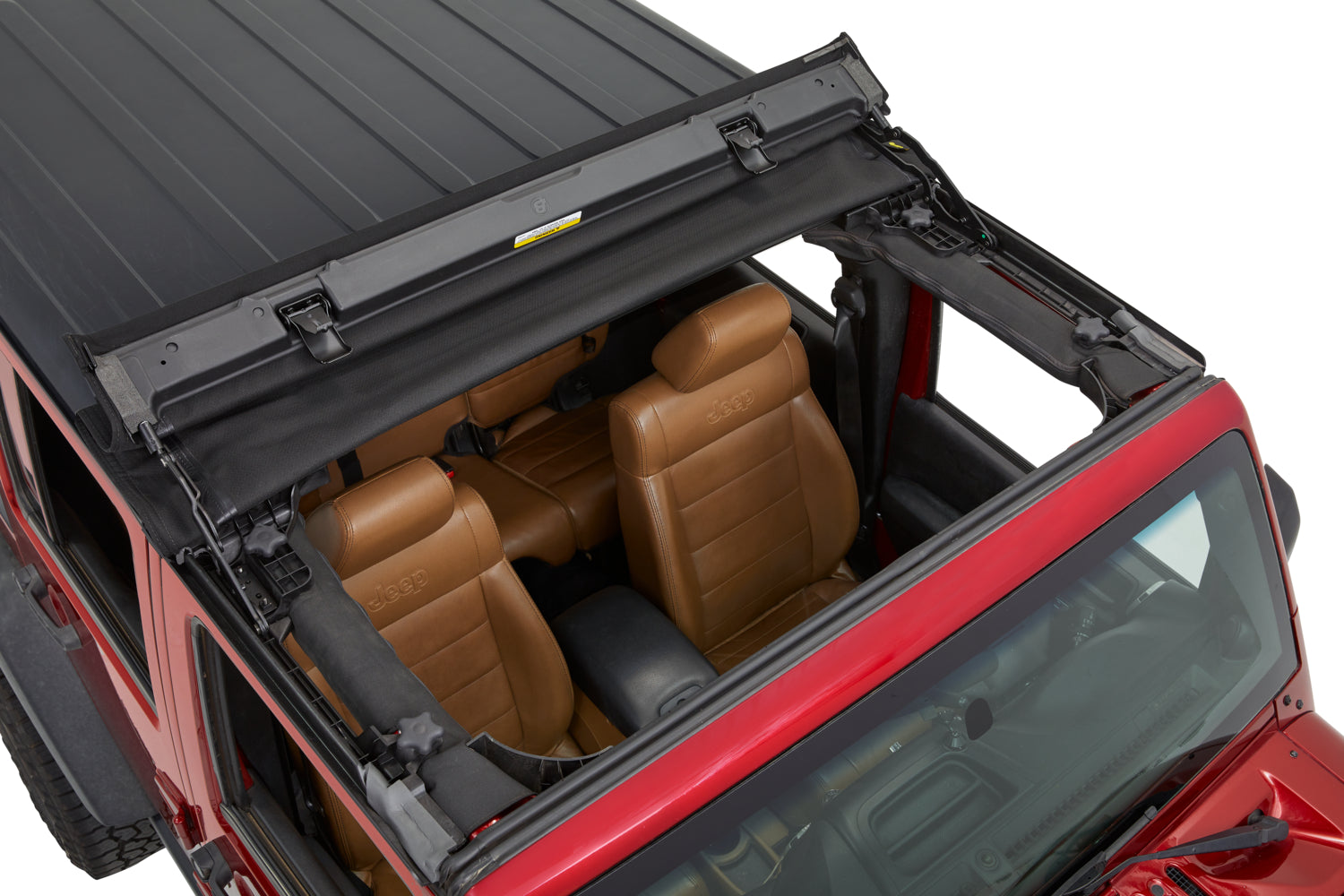 Bestop Soft Top Sunrider for Hardtop - '07-18 Wrangler JK (Black Twill) - 52453-17 - Bestop