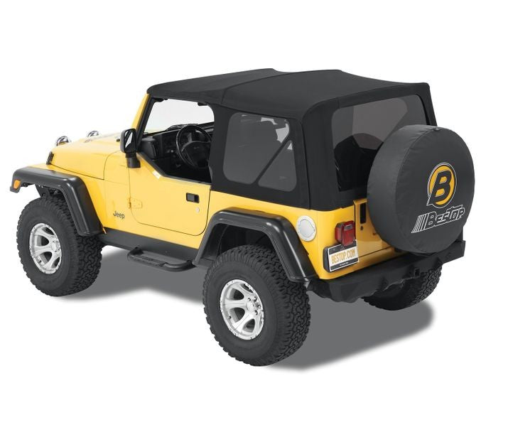 Bestop Soft Top Supertop - '97-06 Wrangler TJ Exc. Unlimited (Black Twill) - 54820-17 - Bestop