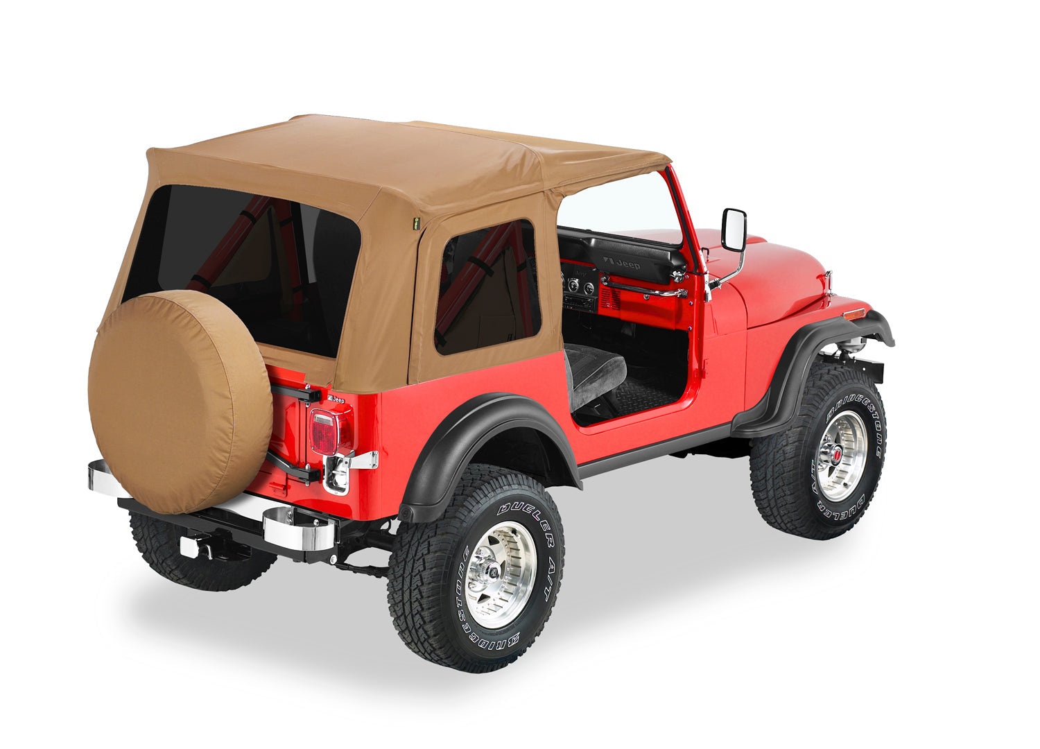 Bestop Soft Top Supertop Classic - '76-86 CJ7 / '87-95 Wrangler YJ (Spice; Tinted Windows) - 54599-37 - Bestop
