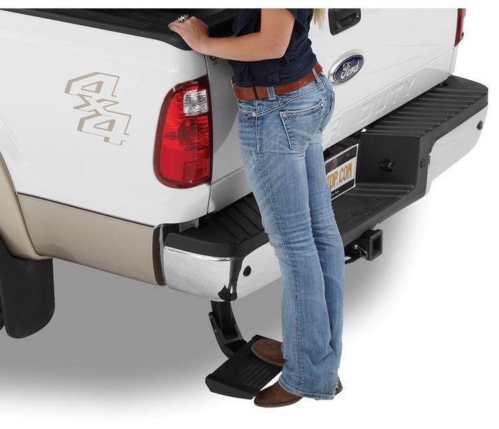 Bestop Truck Bed Side Step TrekStep Rear Step - '07-18 Tundra; w/ Factory Installed Hitch - 75305-15 - Bestop