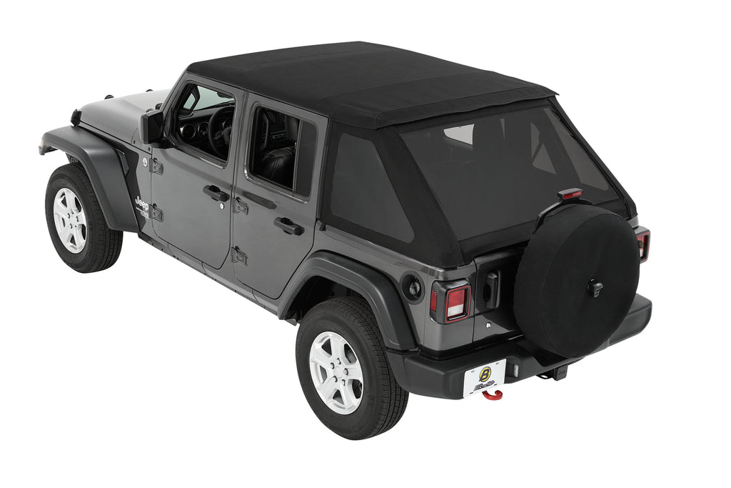 Bestop Soft Top Trektop - '18-23 Wrangler JL 4-Door (Black Twill) - 56863-17 - Bestop