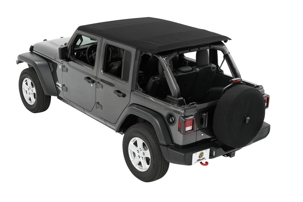 Bestop Soft Top Trektop - '18-23 Wrangler JL 4-Door (Black Twill) - 56863-17 - Bestop