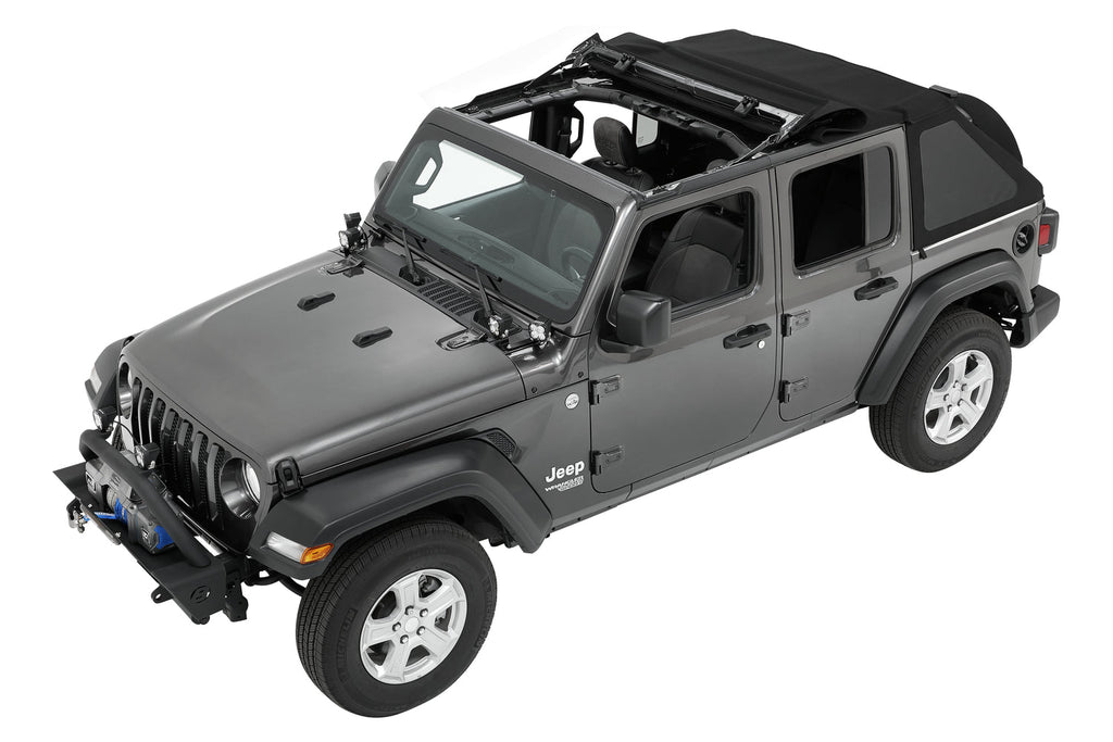 Bestop Soft Top Trektop - '18-23 Wrangler JL 4-Door (Black Twill) - 56863-17 - Bestop