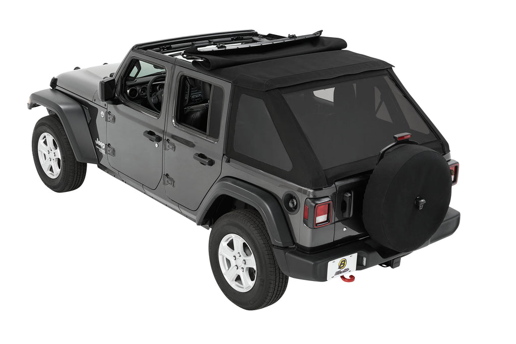 Bestop Soft Top Trektop - '18-23 Wrangler JL 4-Door (Black Twill) - 56863-17 - Bestop