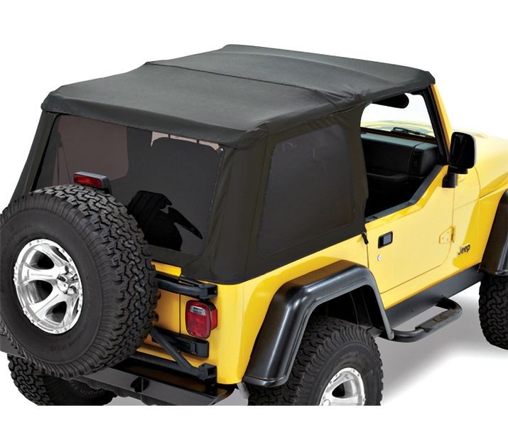 Bestop Soft Top Trektop - '97-06 Wrangler TJ Exc. Unlimited (Black Twill) - 56920-17
