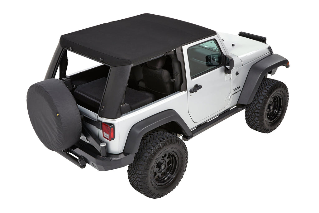 Bestop Soft Top Trektop Pro - '07-18 Wrangler JK 2-Door (Black Twill) - 54862-17 - Bestop