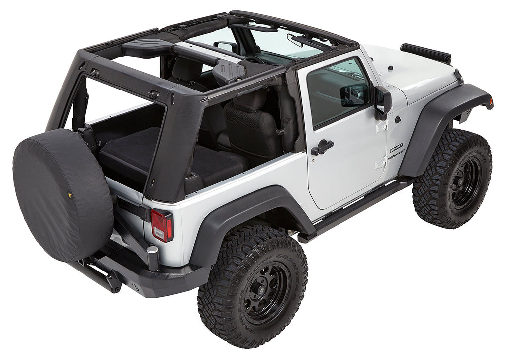 Bestop Soft Top Trektop Pro - '07-18 Wrangler JK 2-Door (Black Twill) - 54862-17 - Bestop