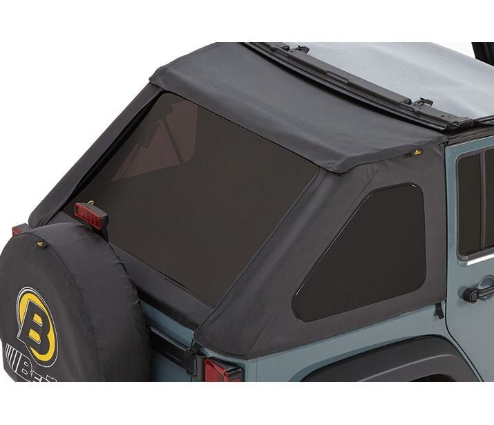 Bestop Convertible Top Window Kit Window Set - '07-18 Wrangler JK 4-Door (Black Diamond) - 58223-35 - Bestop
