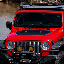 Load image into Gallery viewer, Black Topo Hood Graphic | fits Wrangler JL and Gladiator JT