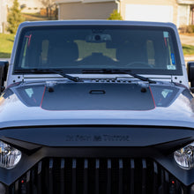 Load image into Gallery viewer, Hood Graphic for Wrangler JK | Black Topo