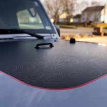 Load image into Gallery viewer, Hood Graphic for Wrangler JK | Black Topo
