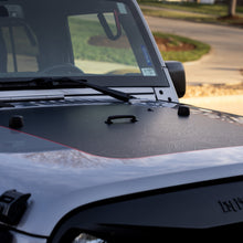 Load image into Gallery viewer, Hood Graphic for Wrangler JK | Black Topo