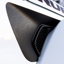 Load image into Gallery viewer, Premium Fender Vent Decal Set | Black Topo - fits Wrangler JL &amp; Gladiator JT
