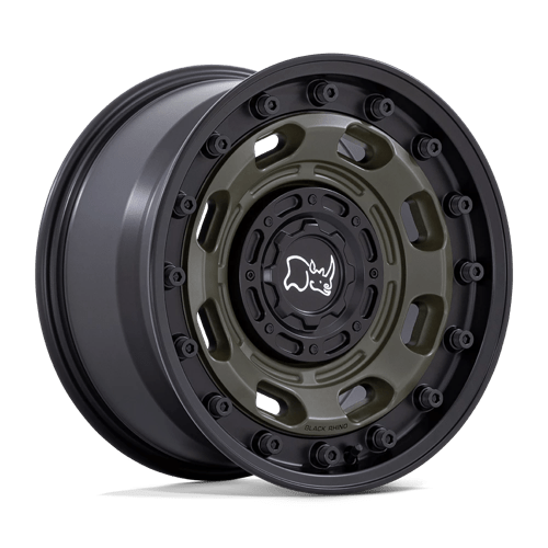 Black Rhino Wheels Wheel BR007 17X8.5 6X135/5.5 OD-GRN-BLK-LP -10MM - BR007EB17856710N - Black Rhino Wheels