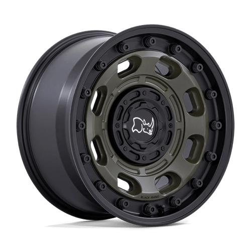 Black Rhino Wheels Wheel BR007 20X10 6X135/5.5 OD-GRN-BLK-LP -18MM - BR007EB20106718N - Black Rhino Wheels
